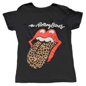 The Rolling Stones - T-Shirt für Damen RO3309 (34 DE) (Schwarz)