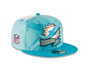 New Era NFL MIAMI DOLPHINS Official 2022 Sideline 9FIFTY Snapback Game Cap