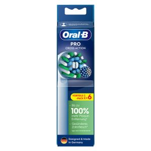 Oral-B Pro Cross Action Ersatz-Bürstenköpfe 6stk. - Zahnbürste (1er Pack)