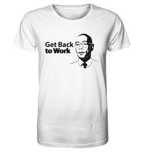 Gus - Get back To Work - Organic Shirt Männer – White / S
