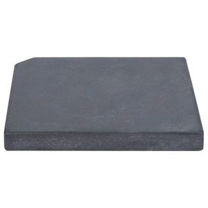 vidaXL Sonnenschirm-Gewichtsplatte Schwarz Granit Quadratisch 25 kg