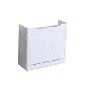 Seifenlagerhalter Wand montiertes selbstdrainer Abs Plastik Seifenlager für Badezimmer-Weiß ,Größen:1 Grid