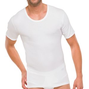 SCHIESSER 1/2 Arm Unterhemd Herren Essentials Baumwolle Doppelripp