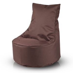 Seat Sitzsack Beanbag S Polyester Sessel - Weich und Bequem – Modern – Farbe: NC15 Dunkelbraun