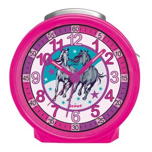 Scout Kinder Wecker Alarm Friends LUCKY HORSES Pink Mädchen 280001018