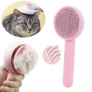 Katzenbürste Hundebürste, Speed Unterfellbürste, Haustier Hundekamm Katzenkamm,Fellpflege Hundebürste (rosa)