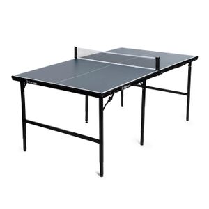 OneTeam Stôl na Stolný Tenis 180x102x76 cm Vnútorný, so Sieťkou v Súprave, Sklopné Dosky, Tmavomodrý