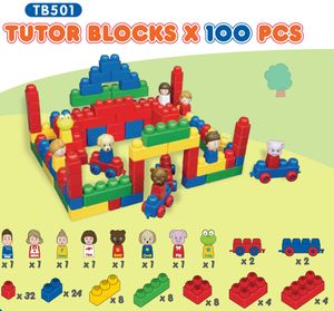 Tutor Blocks Meine ersten Magnetbausteine Baustein- und Figurenpaket 100Stück für Babys
