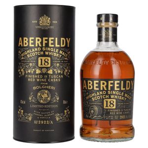 Aberfeldy 18 Jahre - Bolgheri Tuscan Red Wine Cask - Single Malt Whisky