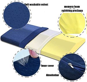 Lendenkissen Memory Foam Kissen Lumbar Support Pillow Orthopädisches Schlafkissen Lordosenstütze Bett Kissen aus Memory Schaum