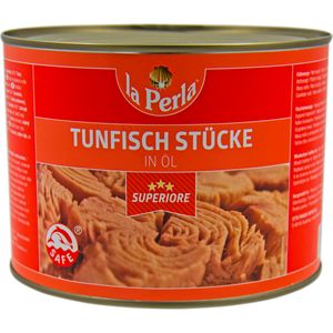 La Perla Thunfisch Stücke in Öl eingelegt aus der Dose 1705g