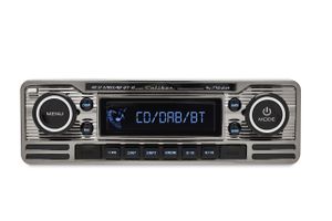Caliber RCD120DAB-BT-B - Retro rádio 4x75W s DAB+, FM, CD, technologií Bluetooth® a USB - Schwarz