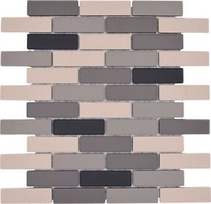Keramikmosaik BR 555 29x29,5 cm mix beige/grau