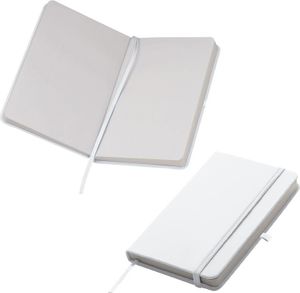 Notizbuch / DIN A6 / 160 S. / blanko / samtweiches PolyurethanHardcover / Farbe: weiß
