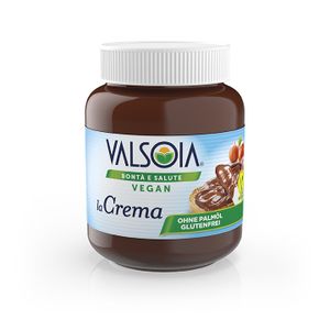 Valsoia LA CREMA Brotaufstrich, 400g Kakao-Aufstrichcreme mit Haselnüssen