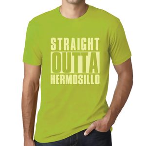 Herren Grafik T-Shirt Straight Outta Hermosillo Öko-Verantwortlich Vintage Jahrgang Kurzarm Lustige Druck Geburtstag Geschenk Mann