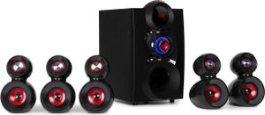 X-Gaming 5.1 Surround-Audiosystem 380Wmax. OneSide Subwoofer BT USB SD