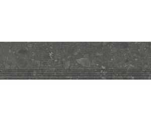 Feinsteinzeug Stufenfliese Donau graphit 30 x 120 cm