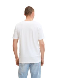 TOM TAILOR Herren T-Shirt Doppelpack V-Neck Basic White XXL