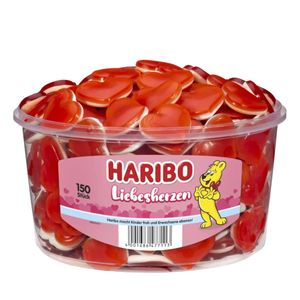 Haribo Liebesherzen süße Fruchtgummi Herzen mit Schaumzucker 1200g