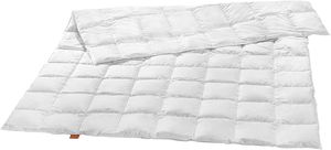 sleepling – Daunendecke 90 % Daunen / 10 % Federn, extra leichte Sommerdecke, Steppbett, 220x240 cm