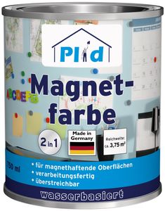 plid Premium Magnetfarbe Magnet Magnetlack Magnetwand 0,75l