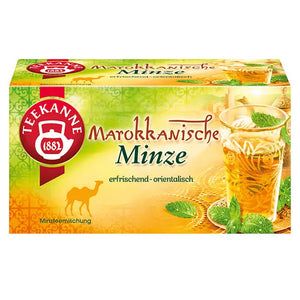 Teekanne Marokkanische Minze 36g, 20 Beutel Aromatischer Tee Natürlish Kräutertee 1 Packung