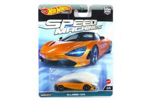 Hot Wheels FPY86-HKC43 McLaren 720S orange metallic - Speed Machines 2/5 Maßstab ca. 1:64 Modellauto