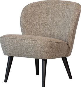 WOOOD Sara Sessel aus Web-Stoff mit Holzbeine, Beige