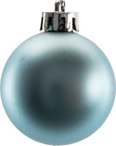 TrendLine Weihnachtskugeln bruchfest Ø 4 cm dämmerungsblau 16 Stück