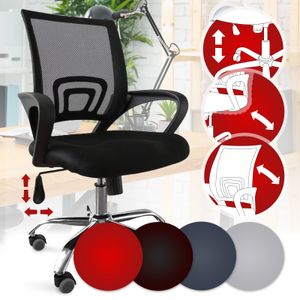 Bürostuhl ergonomisch Chefsessel Computerstuhl Drehstuhl Schreibtischstuhl Farbwahl Farbe: Schwarz