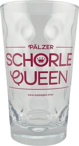 Pälzer Schorle Queen Dubbeglas 0,5 L - Das Schorleglas für die Pfälzer Schorle Königin
