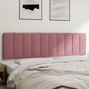 vidaXL Kopfteil-Kissen "Hanko" Rosa 180 cm Samt