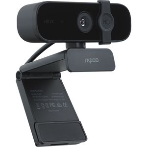 Rapoo XW2K Webcam 2K 4MP Weitwinkel Autofokus USB Kamera-Abdeckung Schwarz