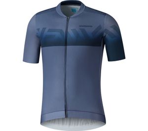 Shimano KITA S.S. ZIP JERSEY, Gray