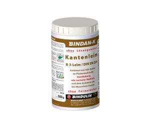 BiNDAN-K Kantenleim Holzleim Kunstharzleim (1-Komponenten-B3-Leim) inkl. 1 Pinsel von E-Com24 (Kantenleim 500 gr.)