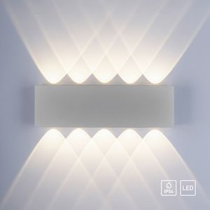 Paul Neuhaus LED Außenwandlampe CARLO IP54 Lichtaustritt nach oben und nach unten, spritzwasser- und staubgeschützt Außenbereich, Innenbereich 9487-21, 9489-21