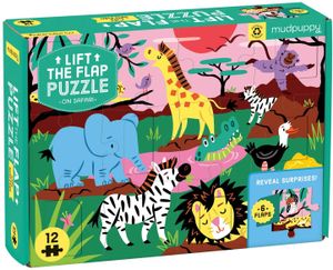Mudpuppy 12 Teile Lift-the-flap Puzzle/On Safari