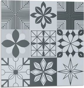 Geometrische Muster Im Mosaik – Selbstklebende Fliesen – Wandverkleidung – Wandpaneel – PVC Fliesen – Vinylflisen – PCV Flisen – Selbstklebend – Wanddeko – 20 Stück 20 x 20 cm