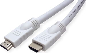VALUE HDMI High Speed Kabel mit Ethernet, weiß, 15 m