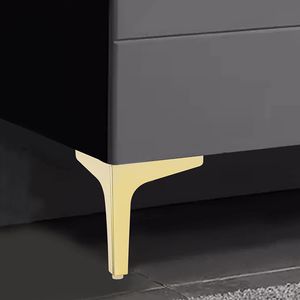 Möbelfüße 4 Stück Sofabeine Metall Schrankfüße Gold  DIY Ersatzbettfüße max 400 kg  mit Schrauben für Tisch, TV-Schrank, Möbel