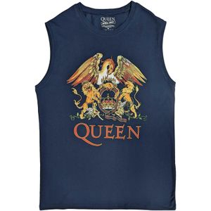 Queen - "Classic" Ärmelloses Oberteil für Herren/Damen Unisex RO5748 (L) (Marineblau)