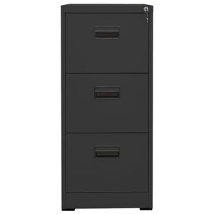 vidaXL Aktenschrank Anthrazit 46x62x102,5 cm Stahl