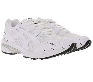 asics Wmns Gel-1090 Lauf-Schuhe stillvolle Retro-Sneaker für Damen mit Metallic Elementen Weiß, Größe:37