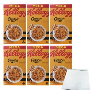 Kellogg's Crunchy Nut Cerealien 6er Pack (6x720g Packung) + usy Block