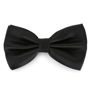 Oblique Unique Fliege Schleife kariert Hochzeit Anzug Smoking - schwarz