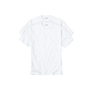 GÖTZBURG Herren T-Shirt, kurzarm, Baumwolle, Single Jersey weiß uni, 2er Pack Größe: XL