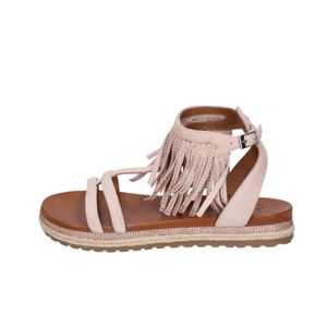 FEMME PLUS Sandalen Damen Wildleder Pink BC576 - Größe: 39