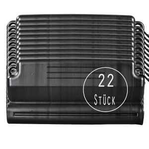 22 Stück Eisdruckpolster schwarz mit Haken und Ösen