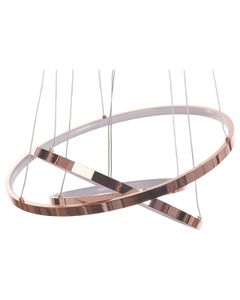 BELIANI Hängelampe LED Roségold Metall dia. 30 - 50 cm Pendelleuchte für Esszimmer für Schlafzimmer für Wohnzimmer